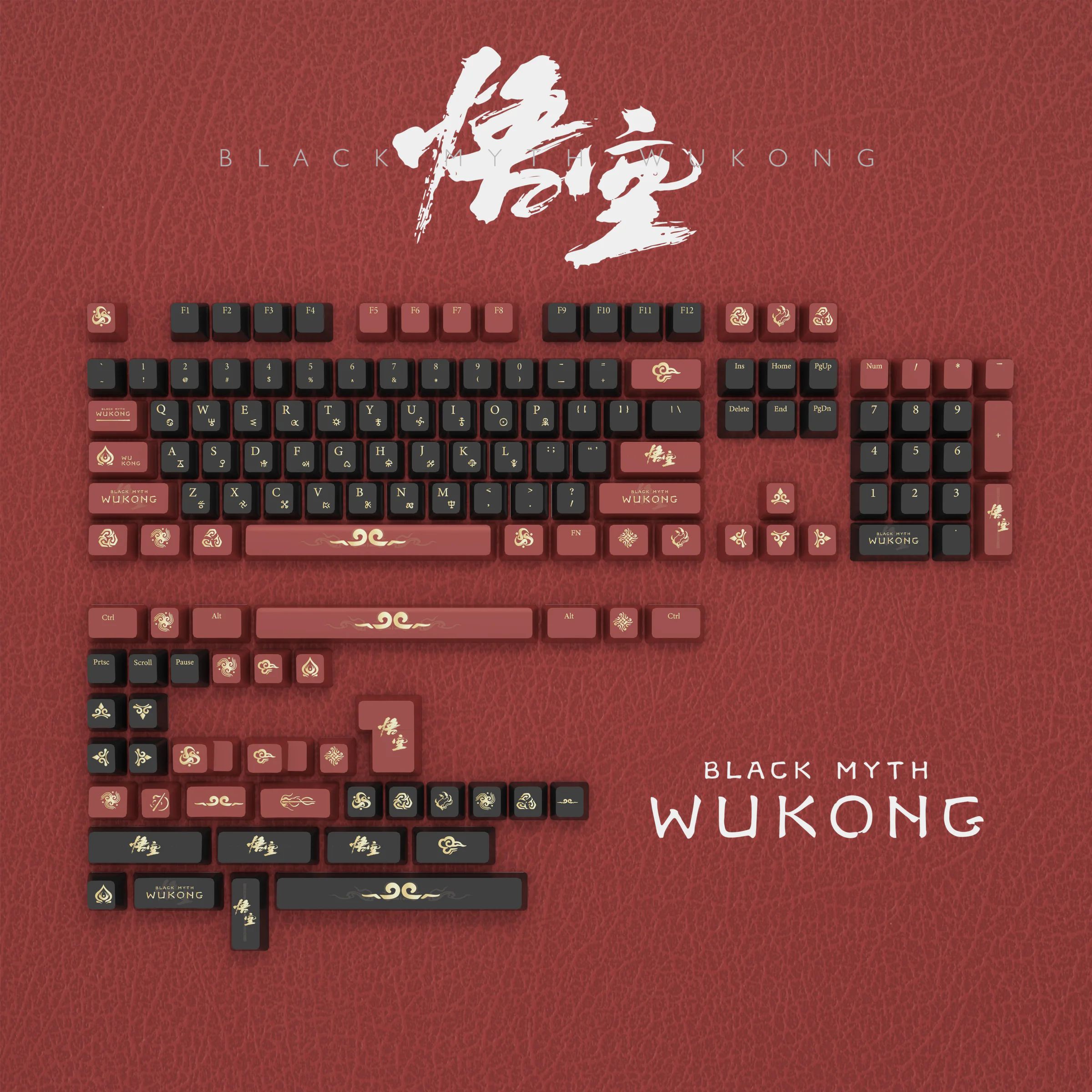 Black Myth Wukong | Cherry Profile | PBT Keycap Set