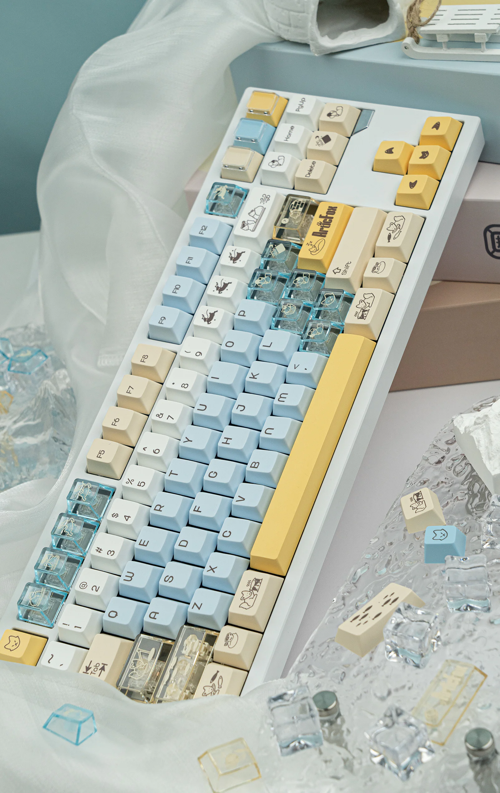 Artic Fox | Cherry Profile | PBT+PC Keycap Set