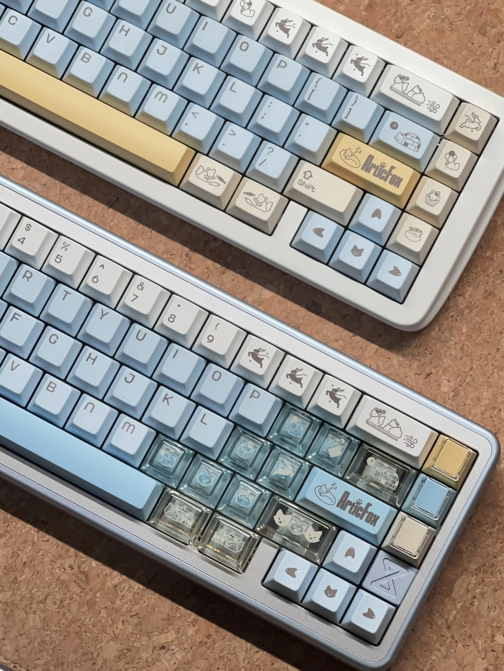 Artic Fox | Cherry Profile | PBT+PC Keycap Set