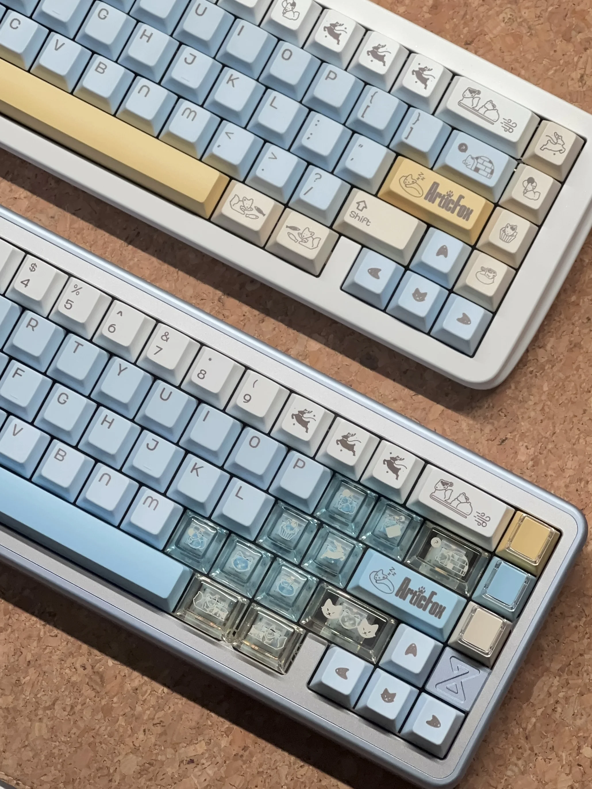 Artic Fox | Cherry Profile | PBT+PC Keycap Set