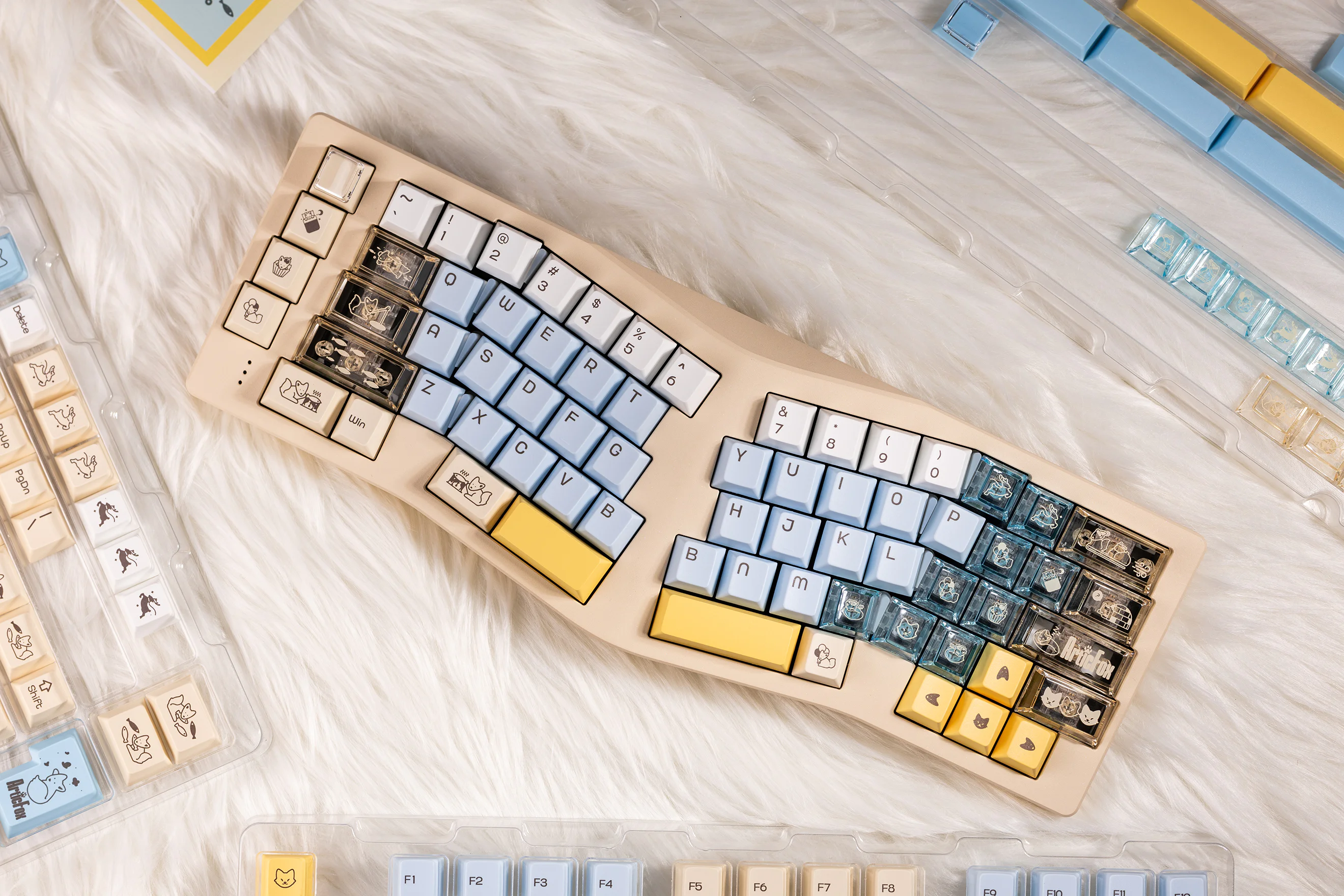 Artic Fox | Cherry Profile | PBT+PC Keycap Set