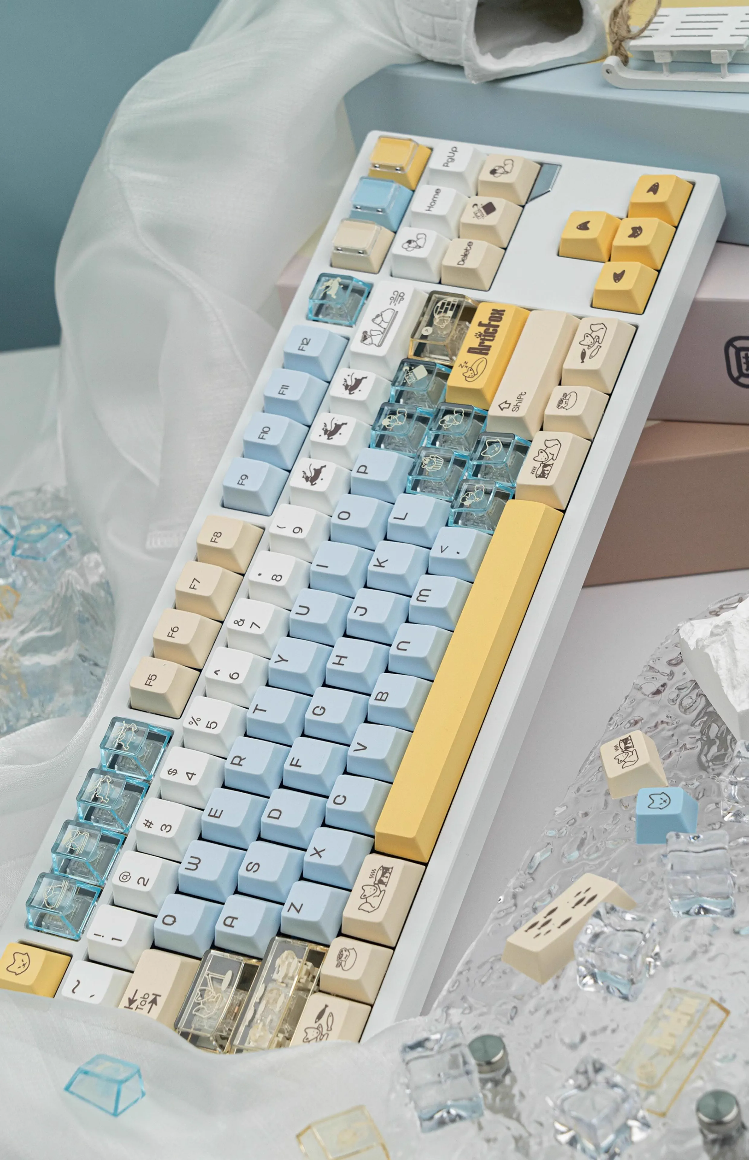Artic Fox | Cherry Profile | PBT+PC Keycap Set