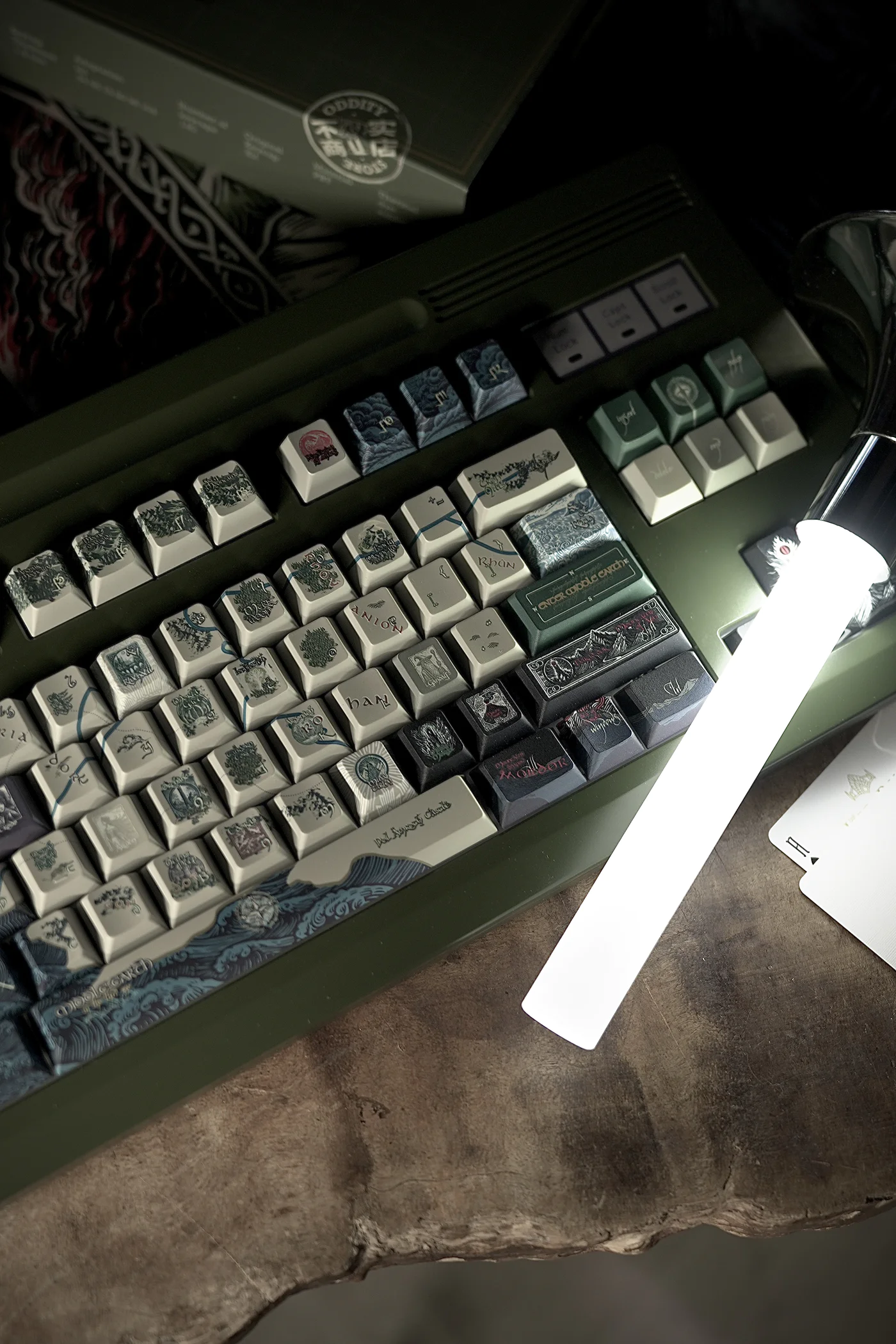 Middle-Earth Map (Lord of the Rings)| Cherry Profile | PBT Keycap Set