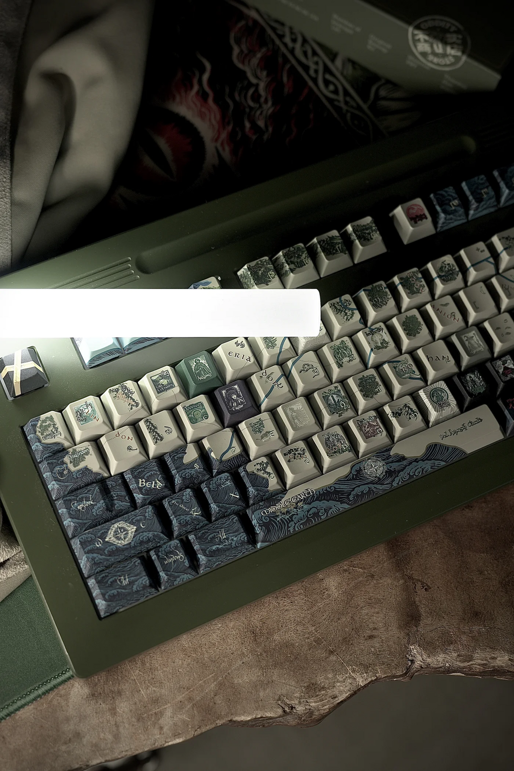 Middle-Earth Map (Lord of the Rings)| Cherry Profile | PBT Keycap Set