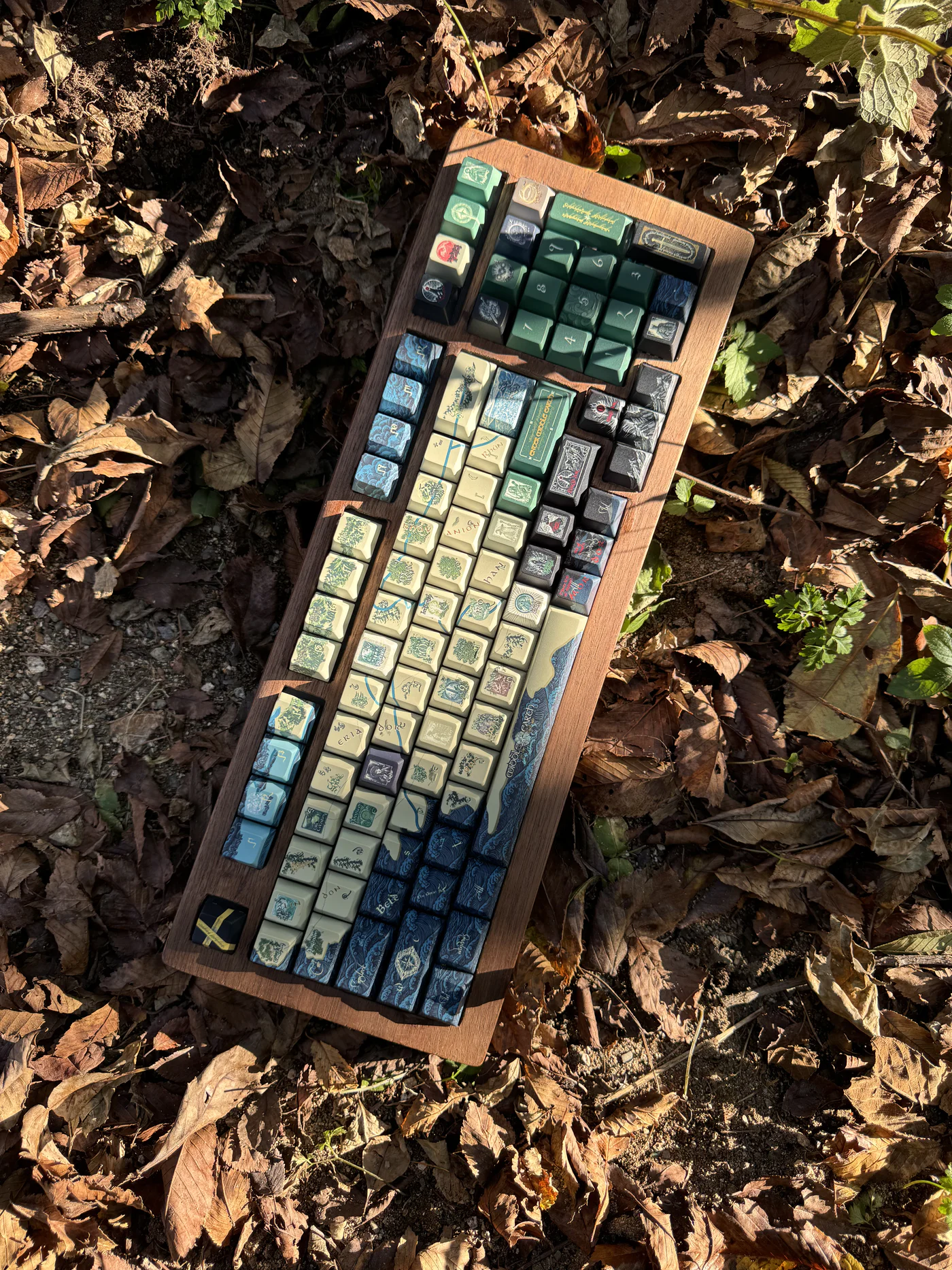 Middle-Earth Map (Lord of the Rings)| Cherry Profile | PBT Keycap Set