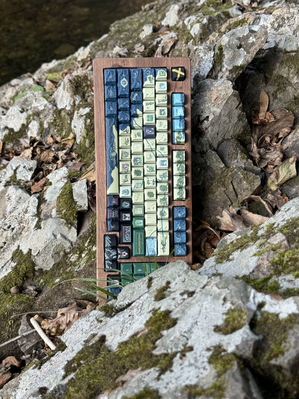 Middle-Earth Map (Lord of the Rings)| Cherry Profile | PBT Keycap Set