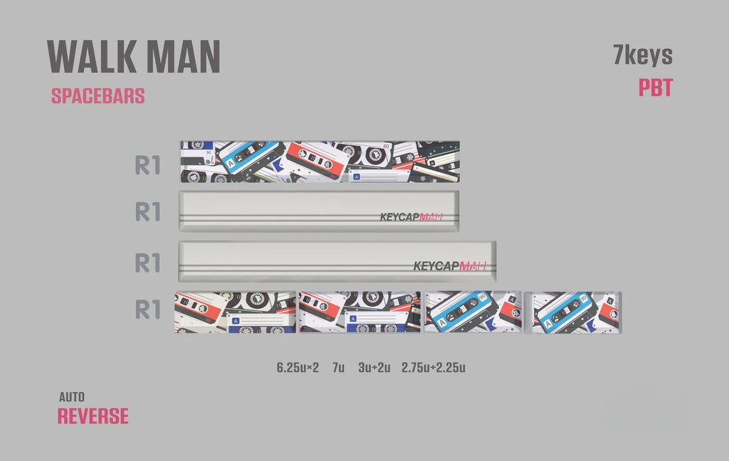 Walk Man | Cherry Profile | PBT Keycap Set