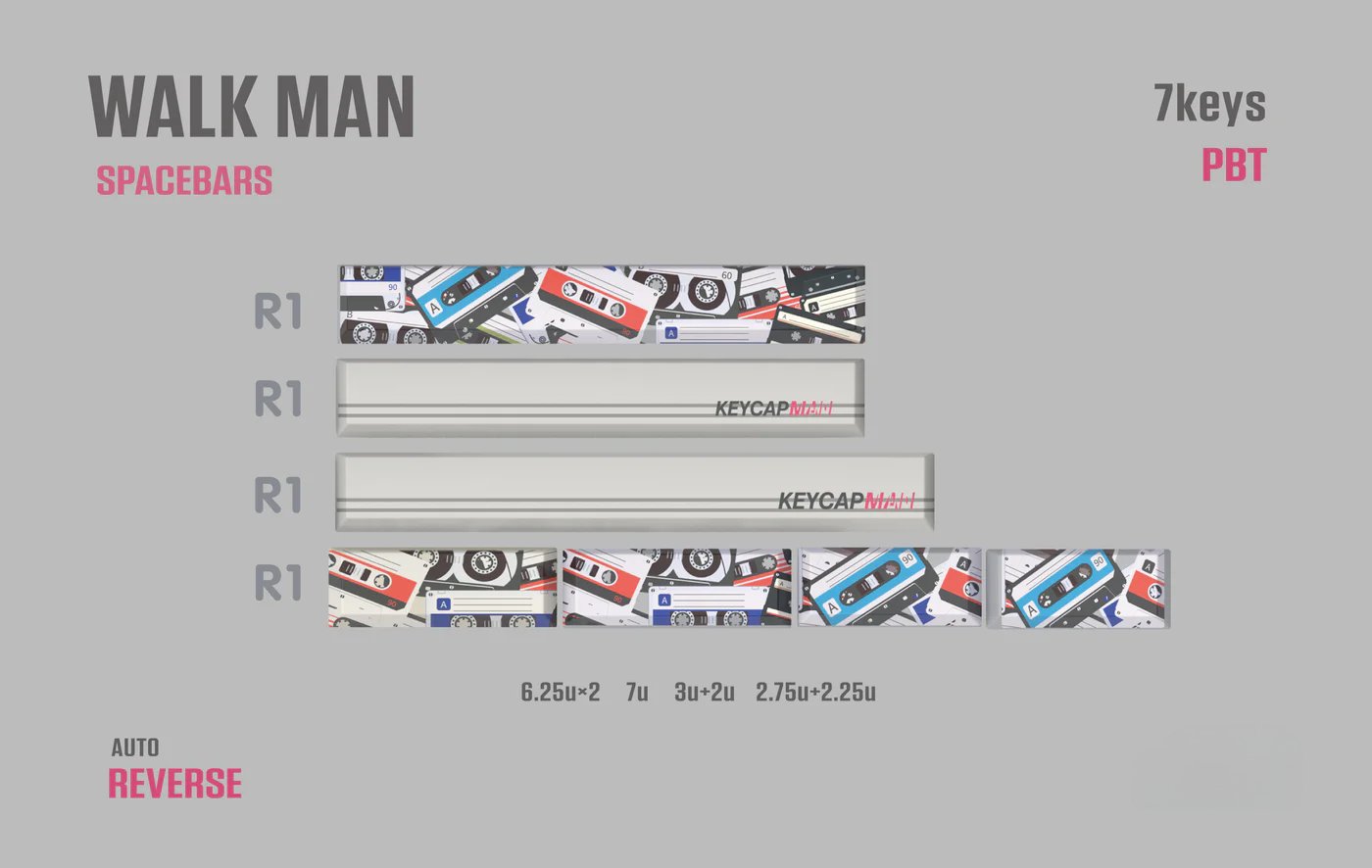 Walk Man | Cherry Profile | PBT Keycap Set