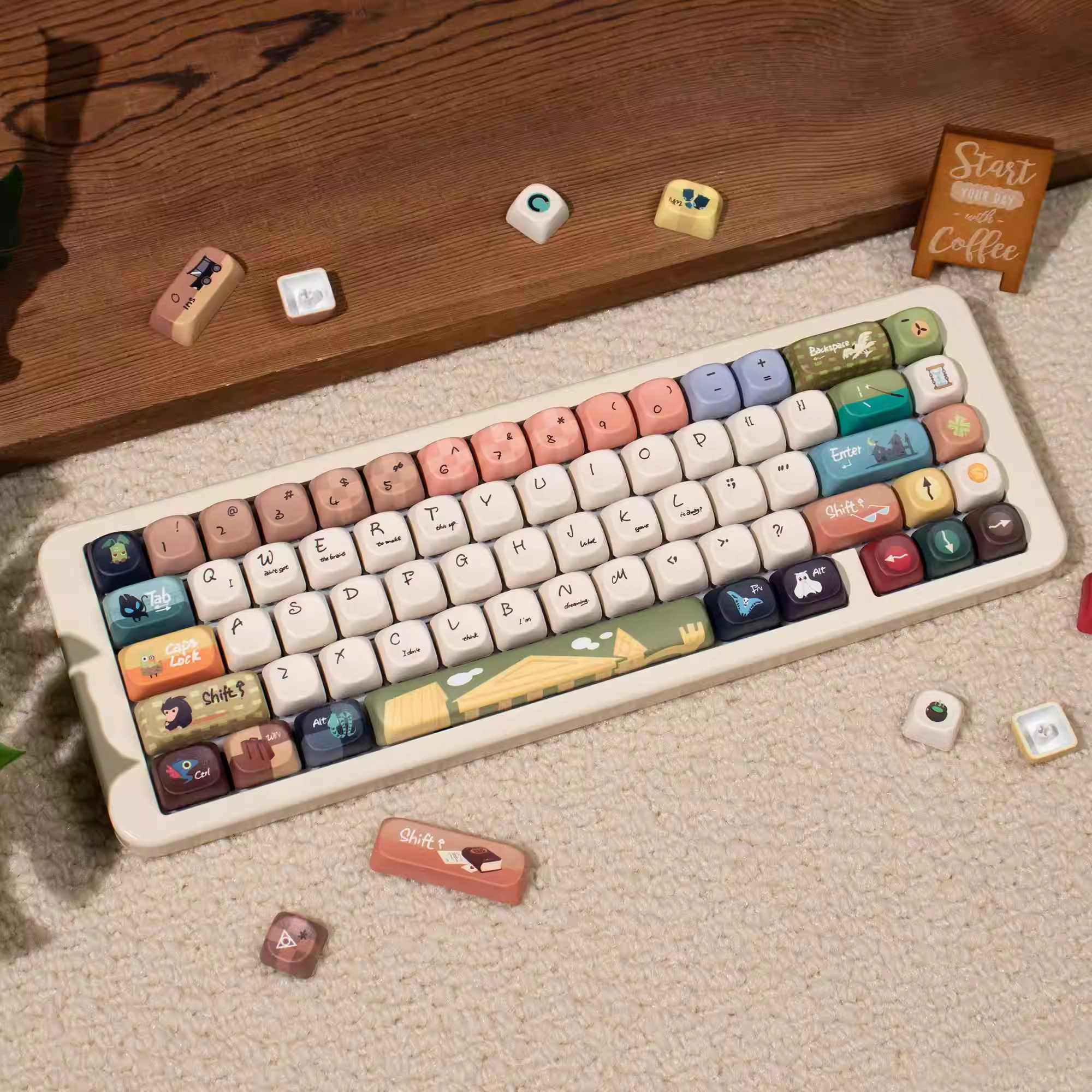 Fantastic Beasts | Cherry / MOA Profile | PBT Keycap Set