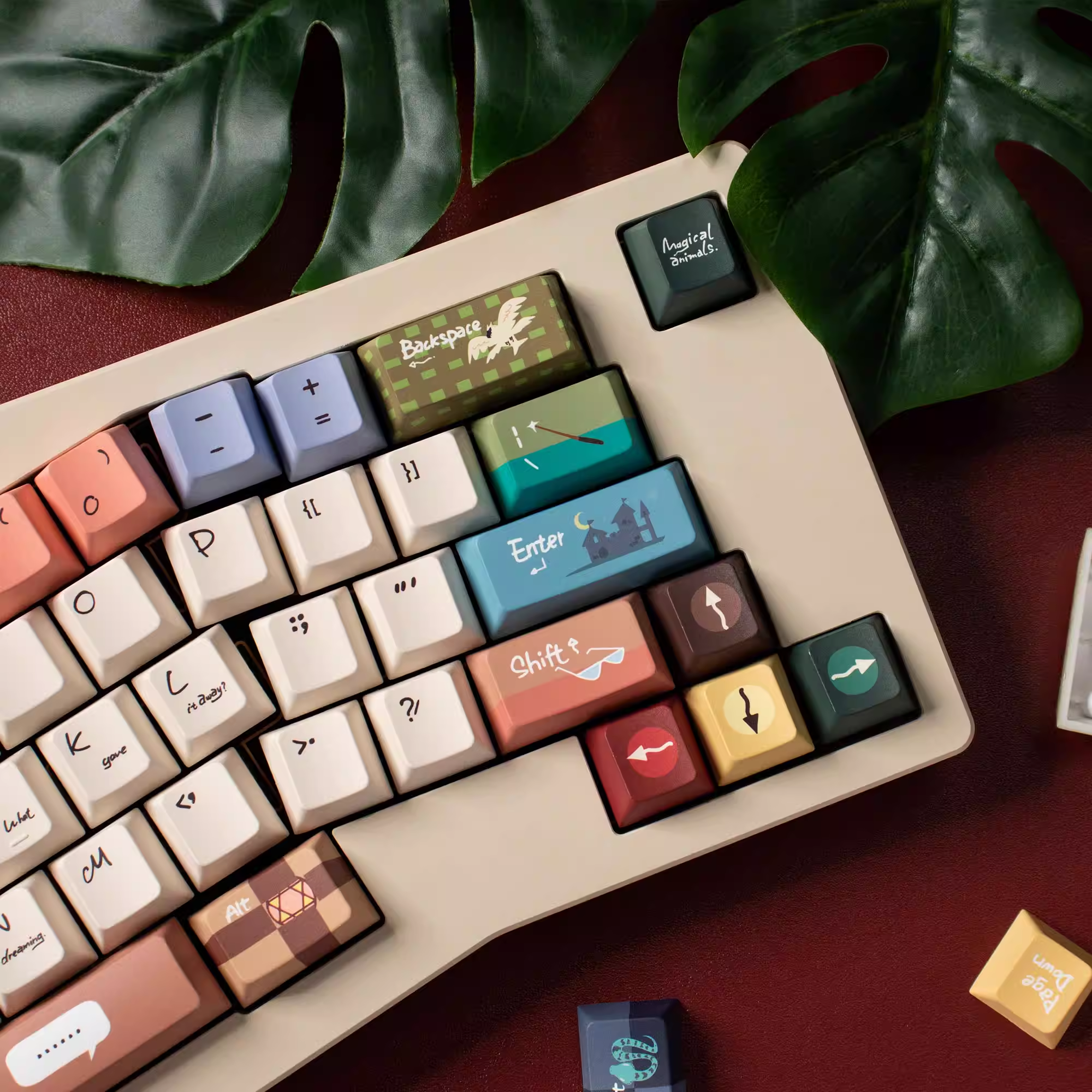 Fantastic Beasts | Cherry / MOA Profile | PBT Keycap Set