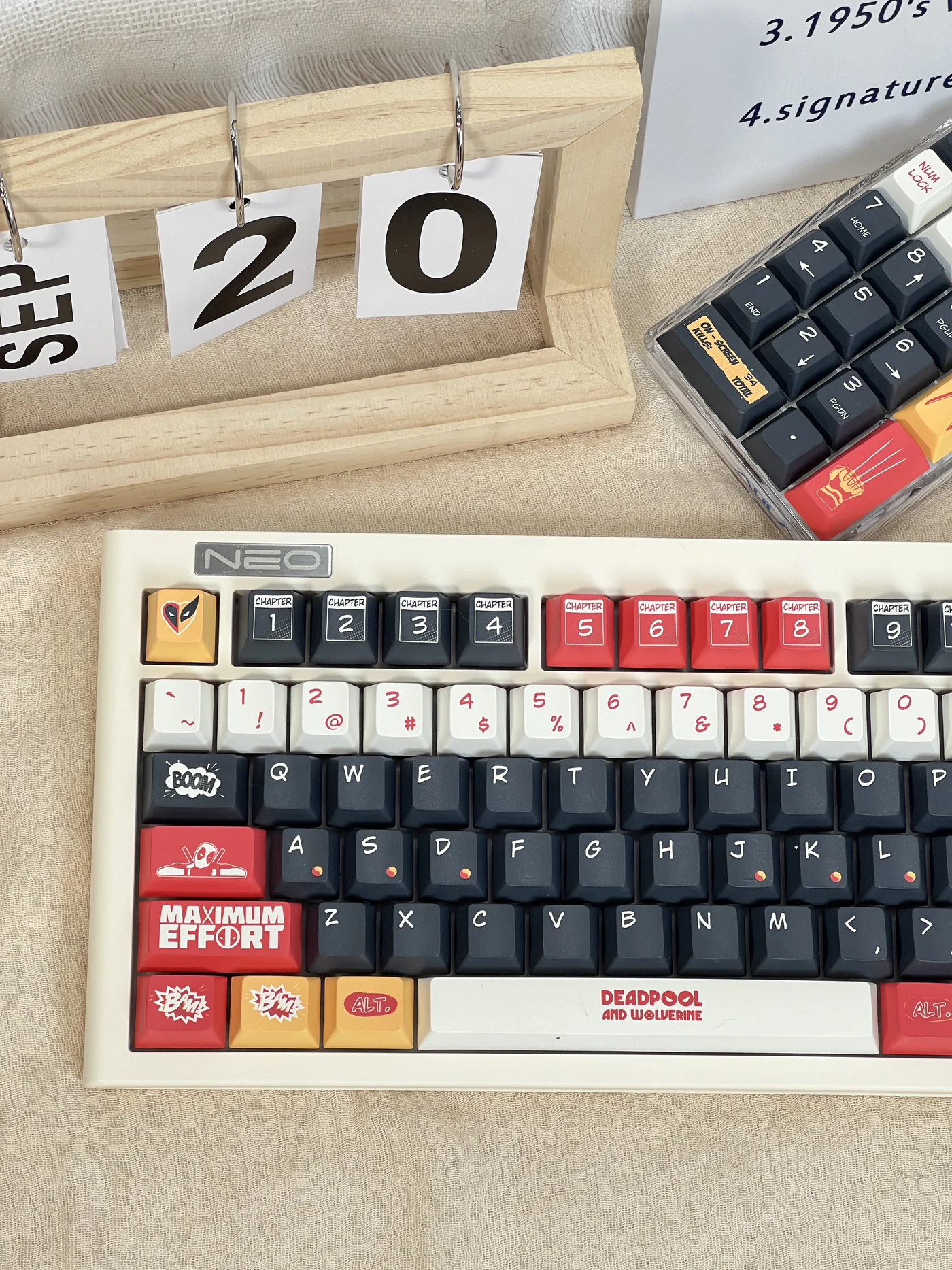 Deadpool & Wolverine | Cherry Profile | PBT Keycap Set