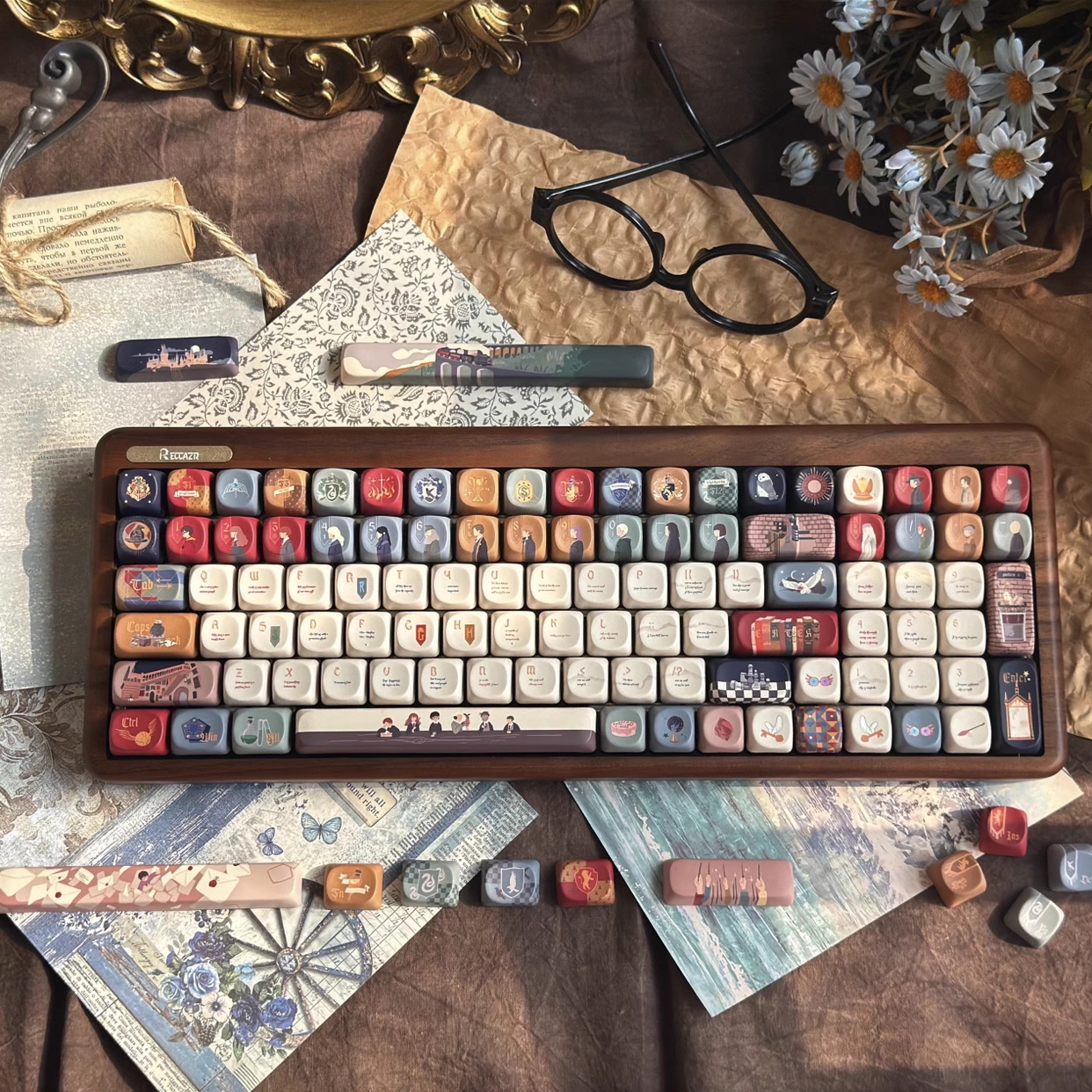 Owl Post | Cherry / SOA Profile | PBT Keycap Set