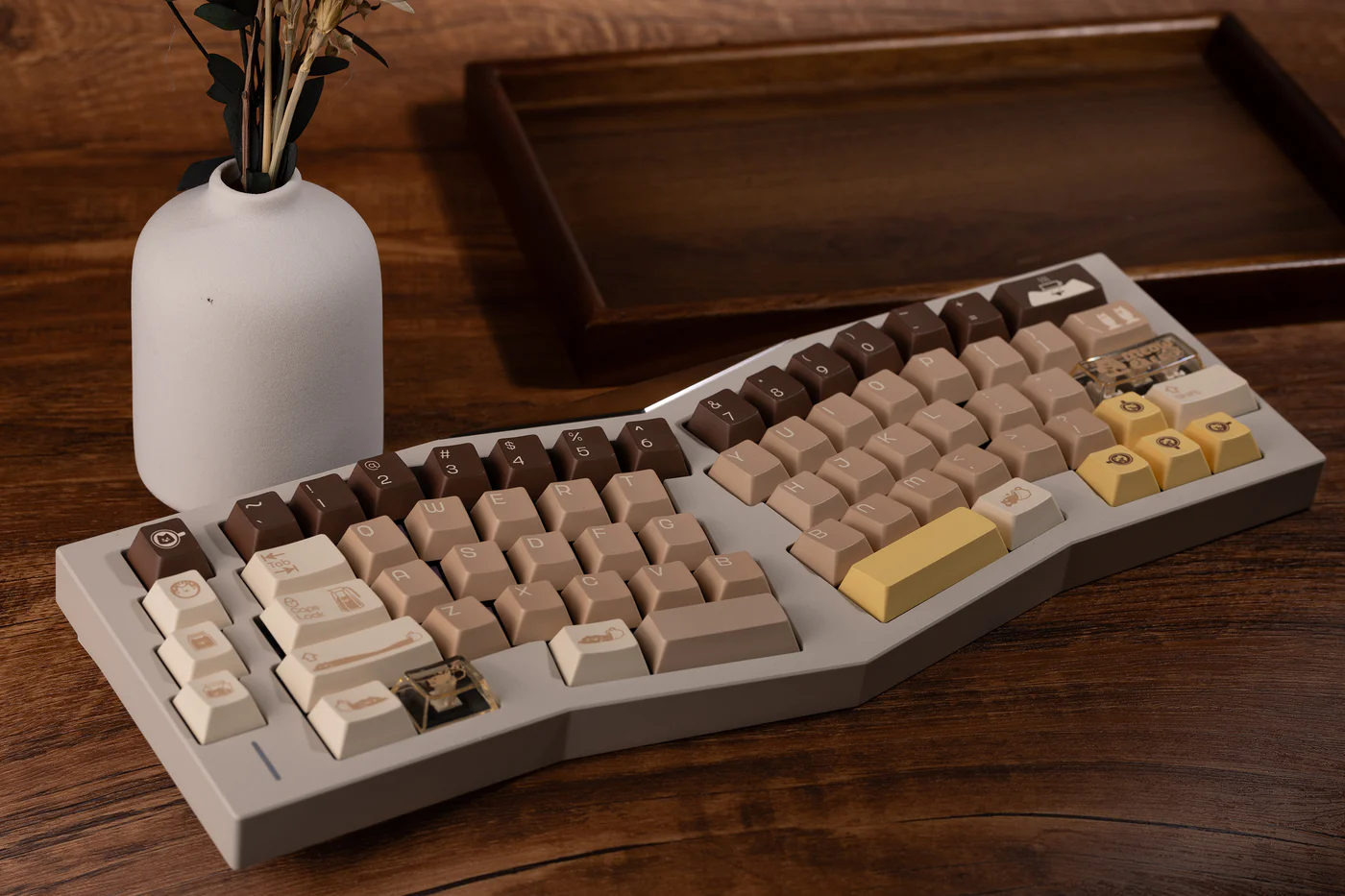 Meow Cafe | Cherry Profile | PBT+PC Keycap Set