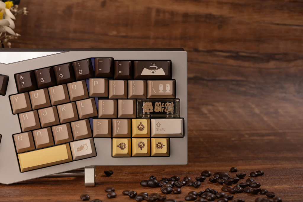 Meow Cafe | Cherry Profile | PBT+PC Keycap Set