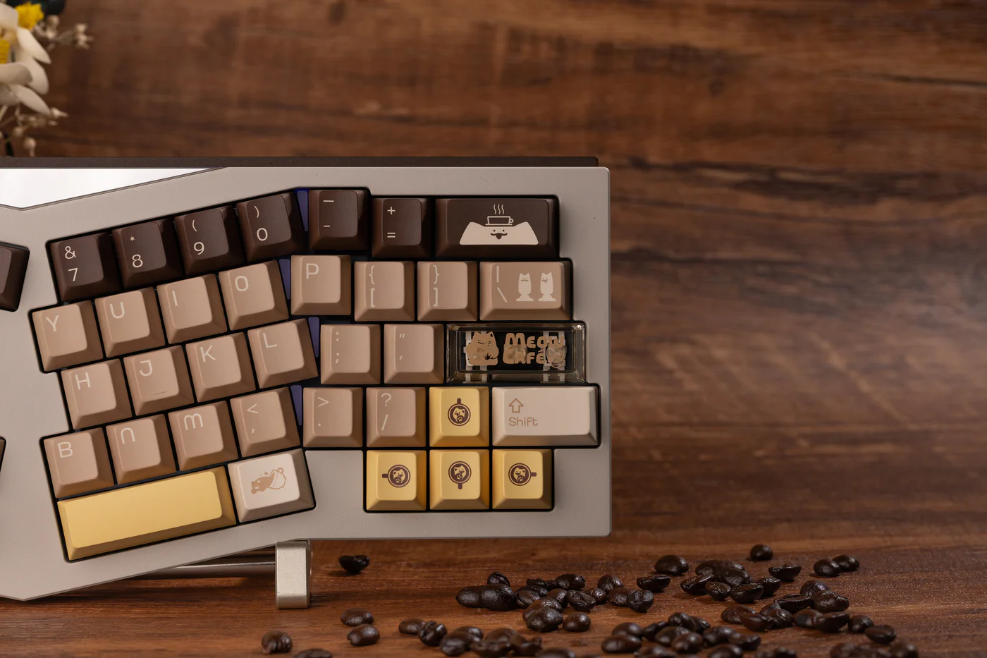 Meow Cafe | Cherry Profile | PBT+PC Keycap Set