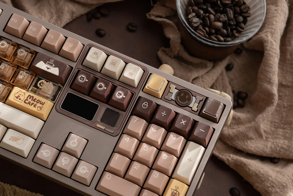 Meow Cafe | Cherry Profile | PBT+PC Keycap Set