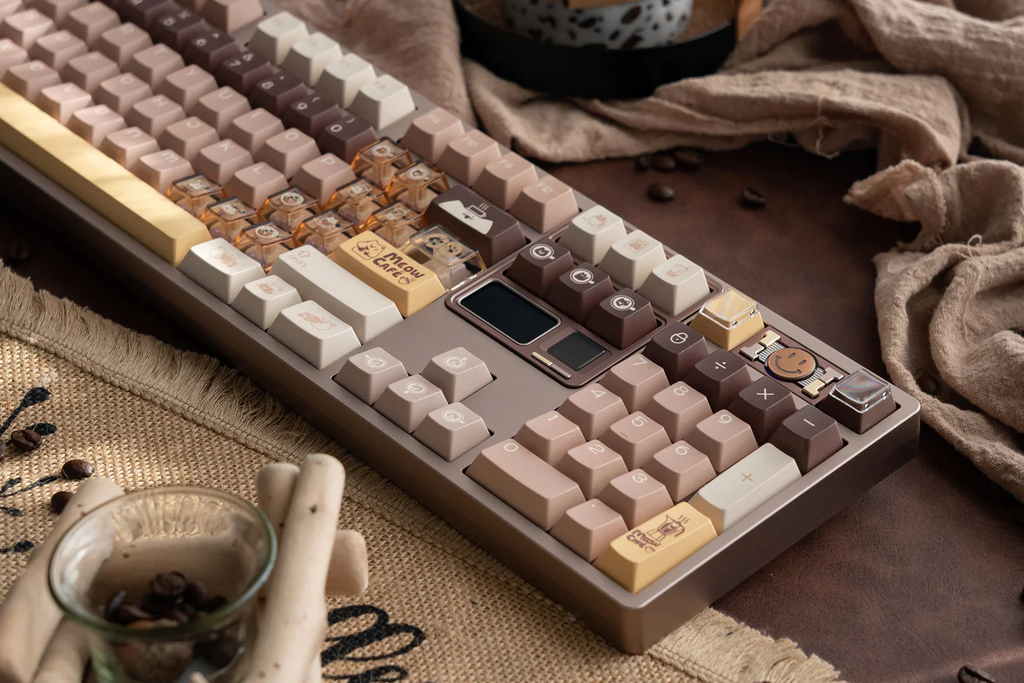 Meow Cafe | Cherry Profile | PBT+PC Keycap Set