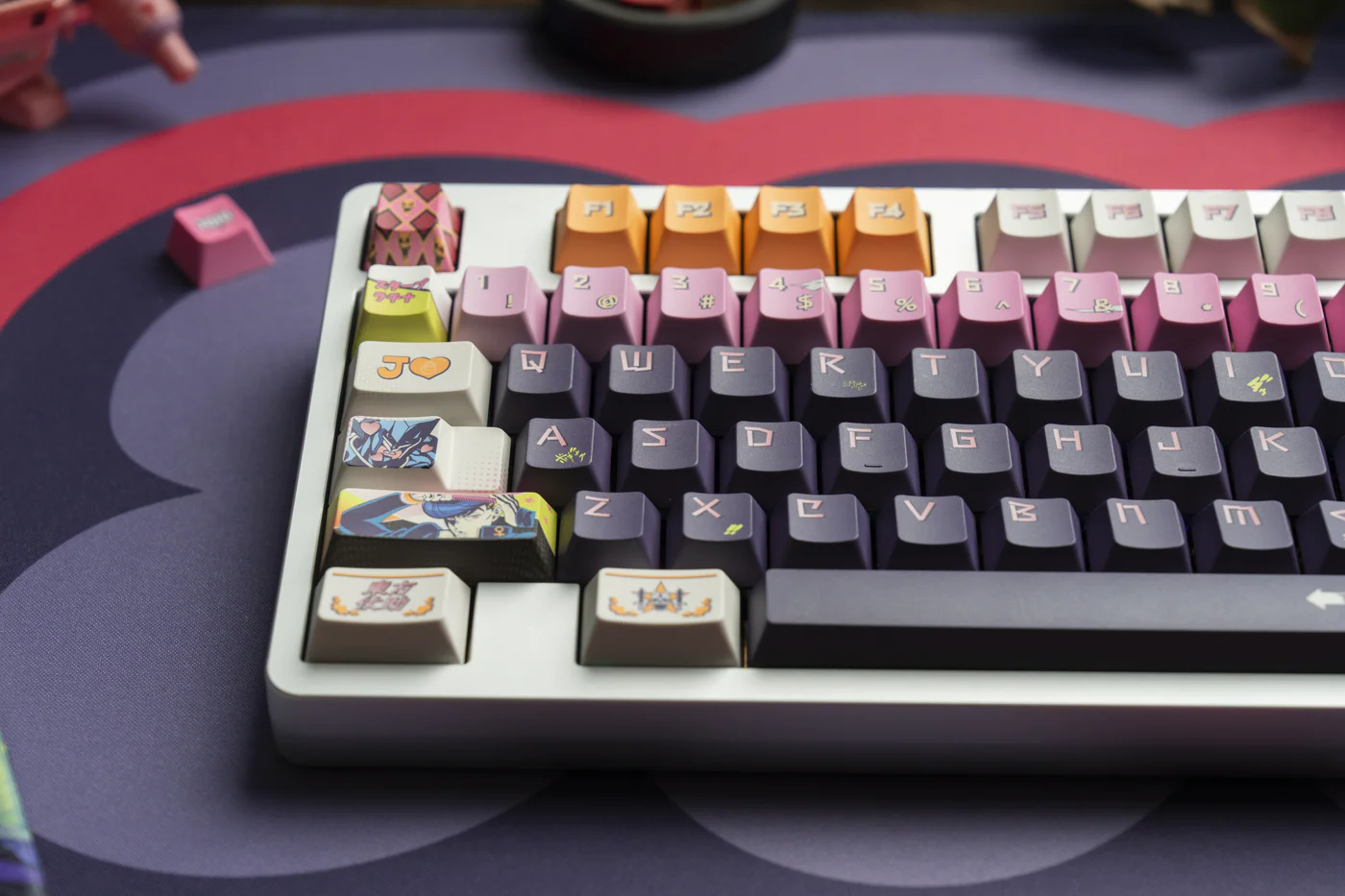 JoJo’s Bizarre Adventure – Diamond is Unbreakable  | Cherry Profile | PBT Keycap Set
