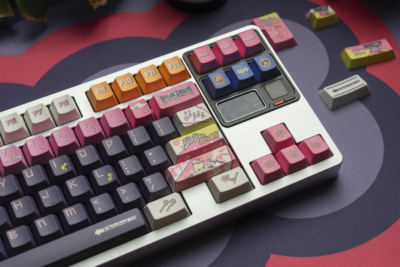 JoJo’s Bizarre Adventure – Diamond is Unbreakable  | Cherry Profile | PBT Keycap Set