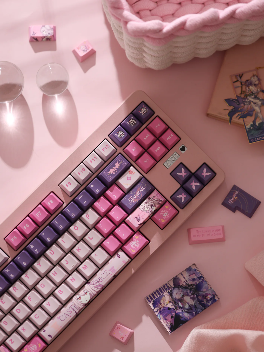 Honkai Star Rail – Castorice Themed | Cherry Profile | PBT Keycap Set