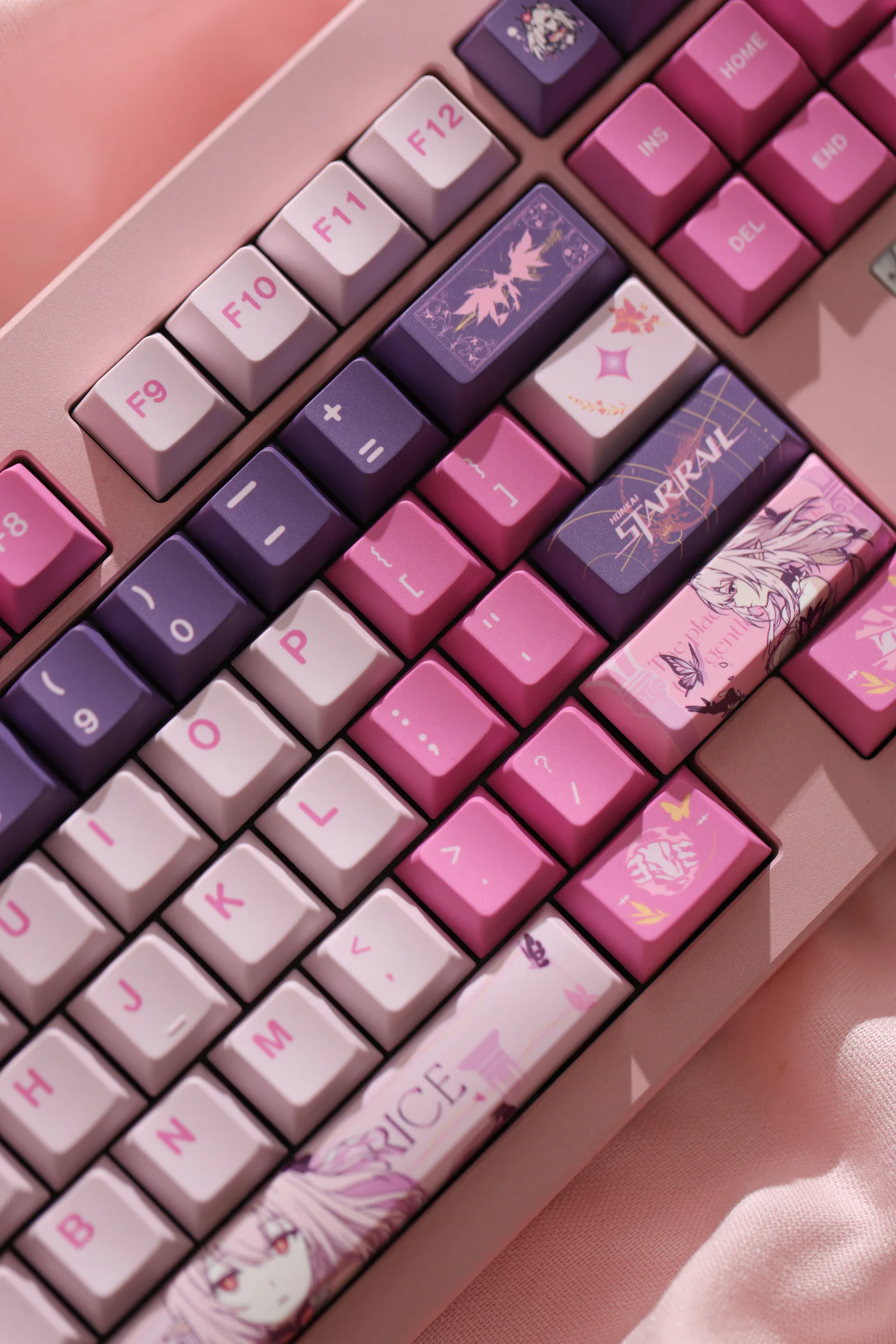 Honkai Star Rail – Castorice Themed | Cherry Profile | PBT Keycap Set