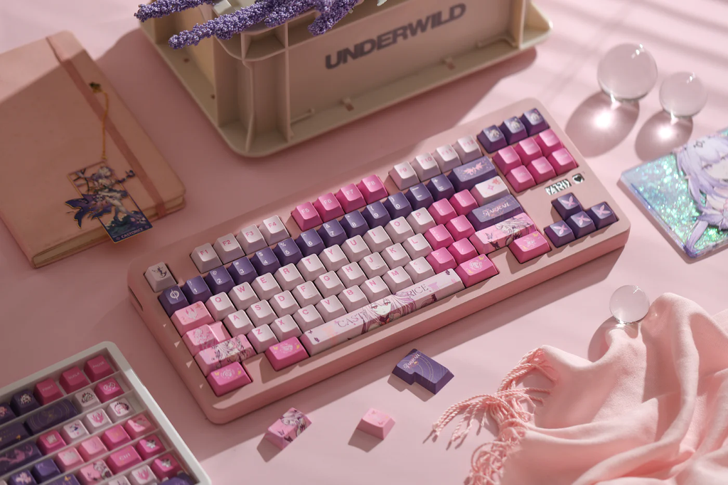 Honkai Star Rail – Castorice Themed | Cherry Profile | PBT Keycap Set