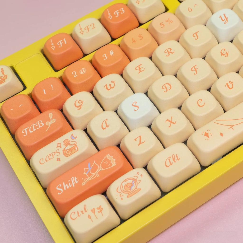 Magic Little Fox PBT Keycap Set - MOA Profile for Wooting, ROG Azoth, Razer & Logitech G