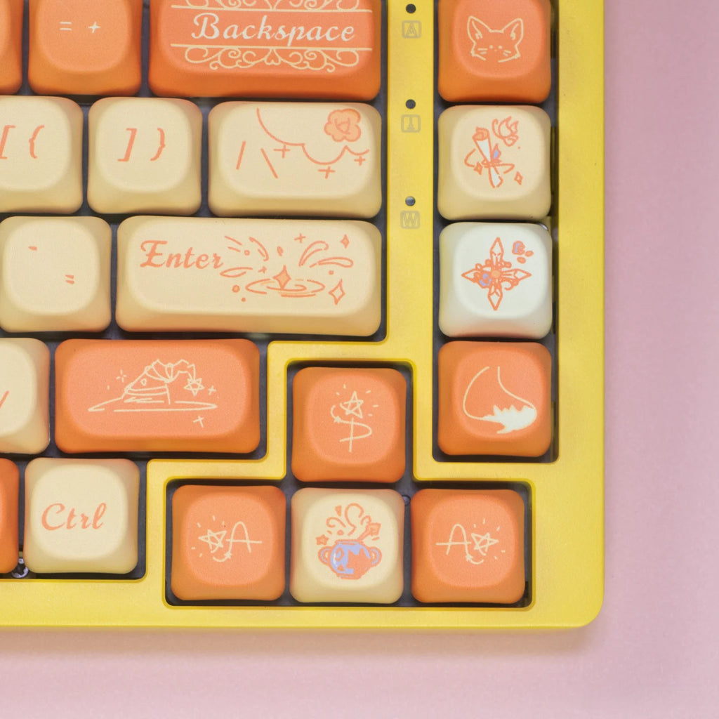 Magic Little Fox PBT Keycap Set - MOA Profile for Wooting, ROG Azoth, Razer & Logitech G