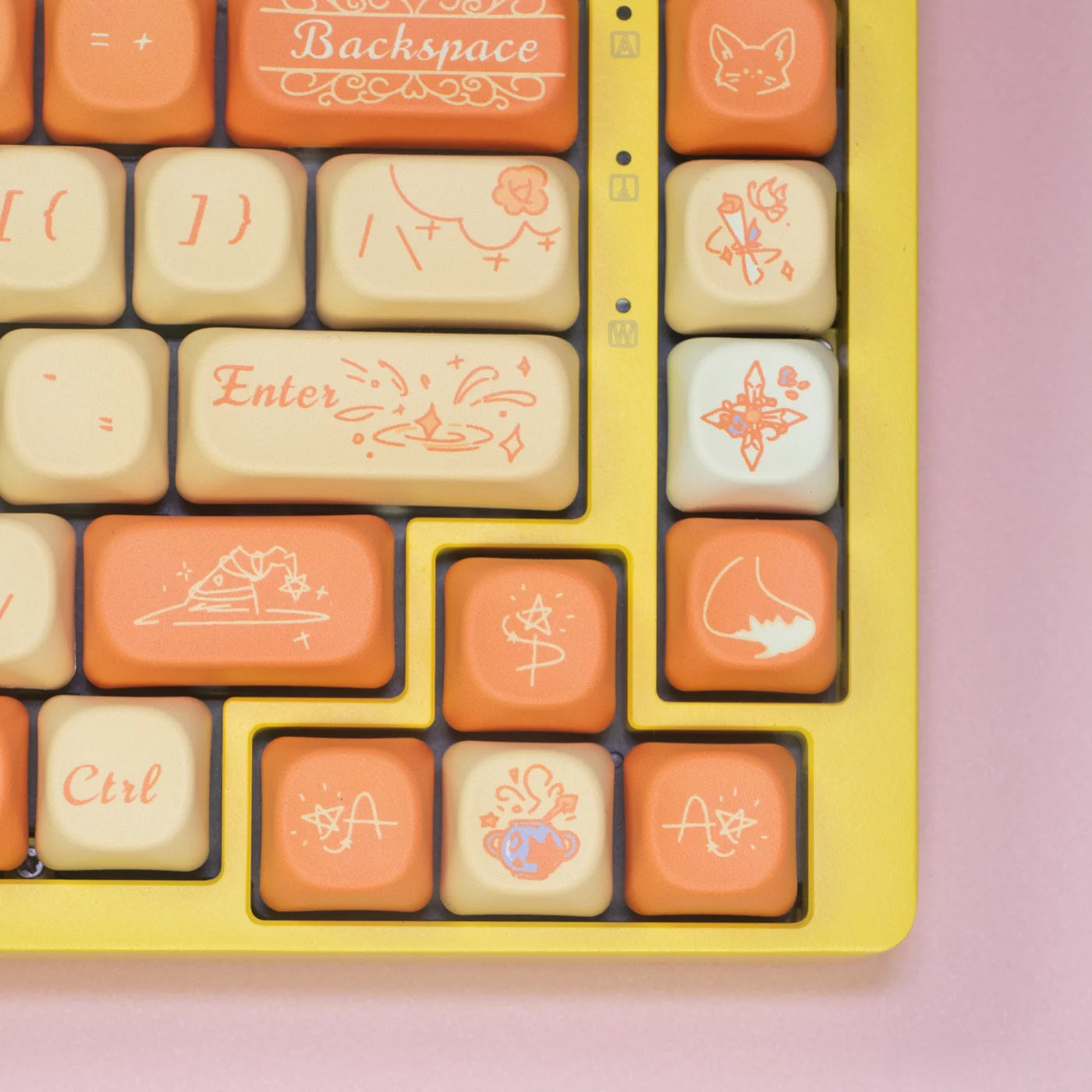 Magic Little Fox PBT Keycap Set - MOA Profile for Wooting, ROG Azoth, Razer & Logitech G