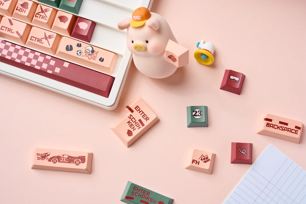 Porsche 917 – Pink Pig | Cherry Profile | PBT Keycap Set
