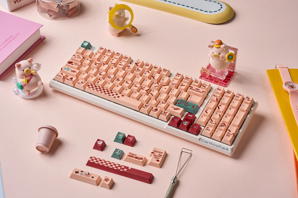 Porsche 917 – Pink Pig | Cherry Profile | PBT Keycap Set