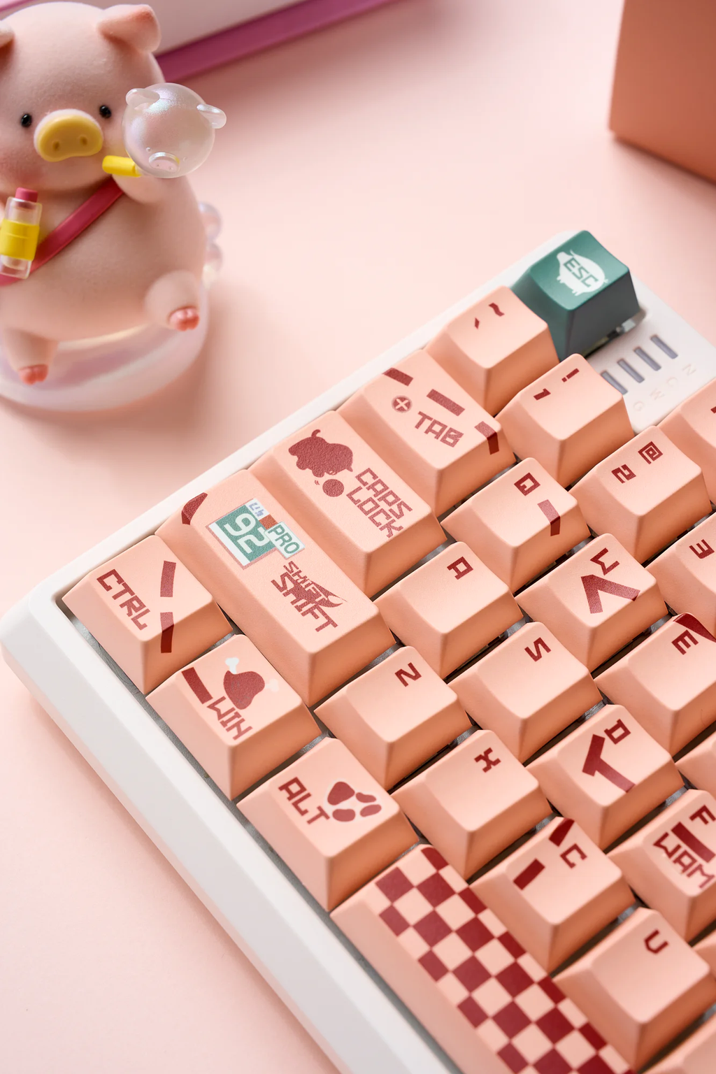 Porsche 917 – Pink Pig | Cherry Profile | PBT Keycap Set