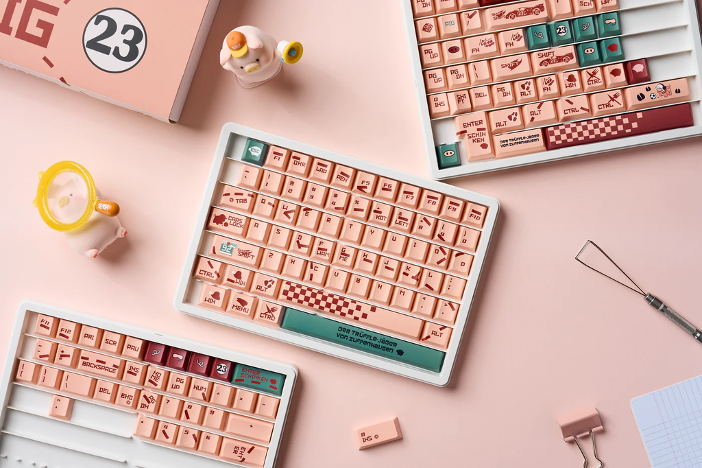 Porsche 917 – Pink Pig | Cherry Profile | PBT Keycap Set