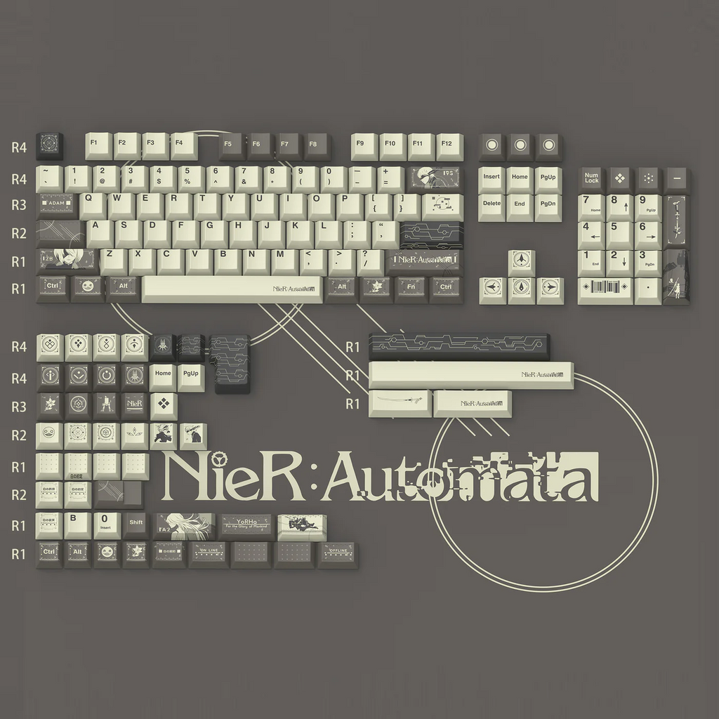 NieR: Automata | Cherry Profile | PBT Keycap Set