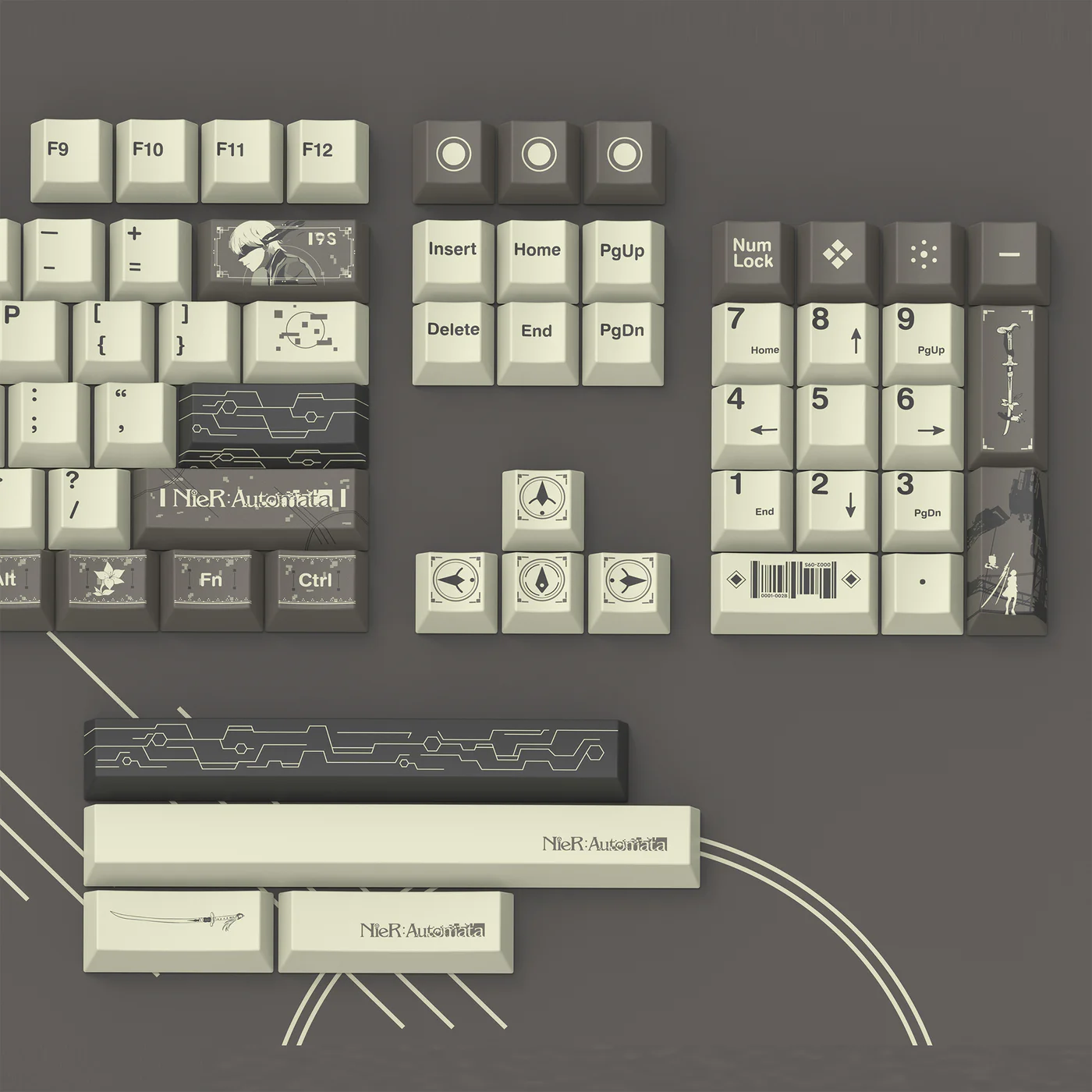 NieR: Automata | Cherry Profile | PBT Keycap Set