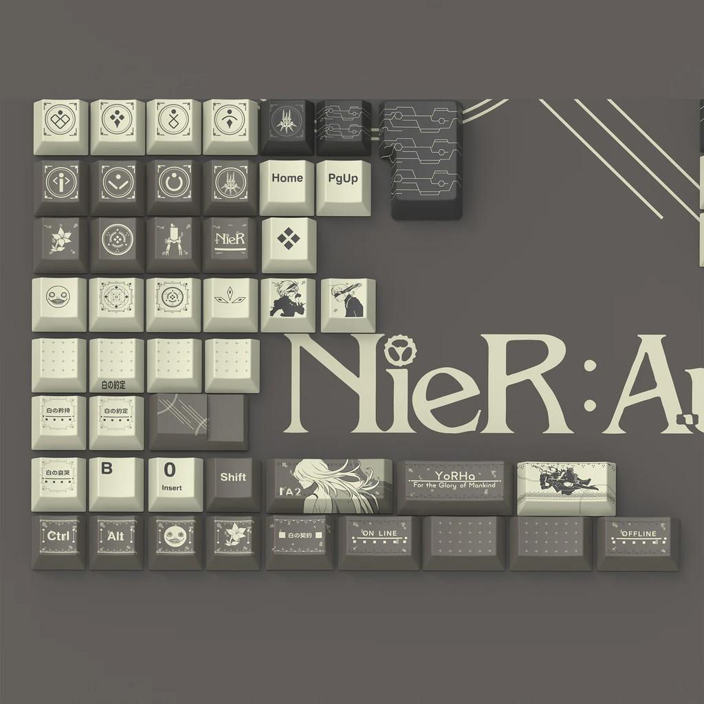 NieR: Automata | Cherry Profile | PBT Keycap Set