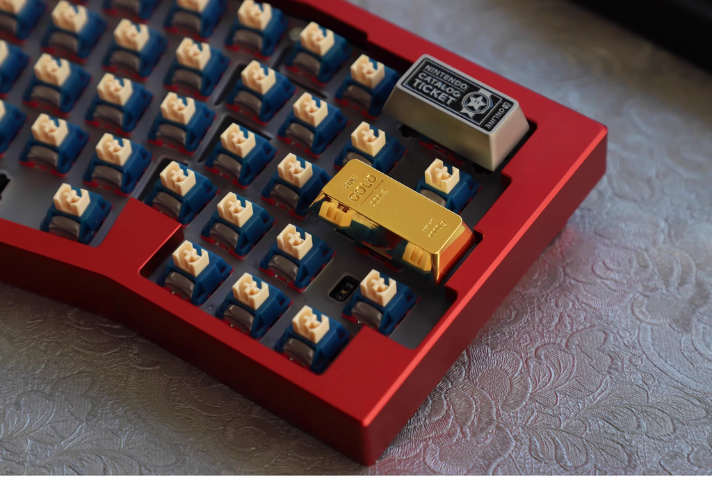 Gold Bar Enter Keycap | Cherry Profile R2 | Zinc Alloy Keycap