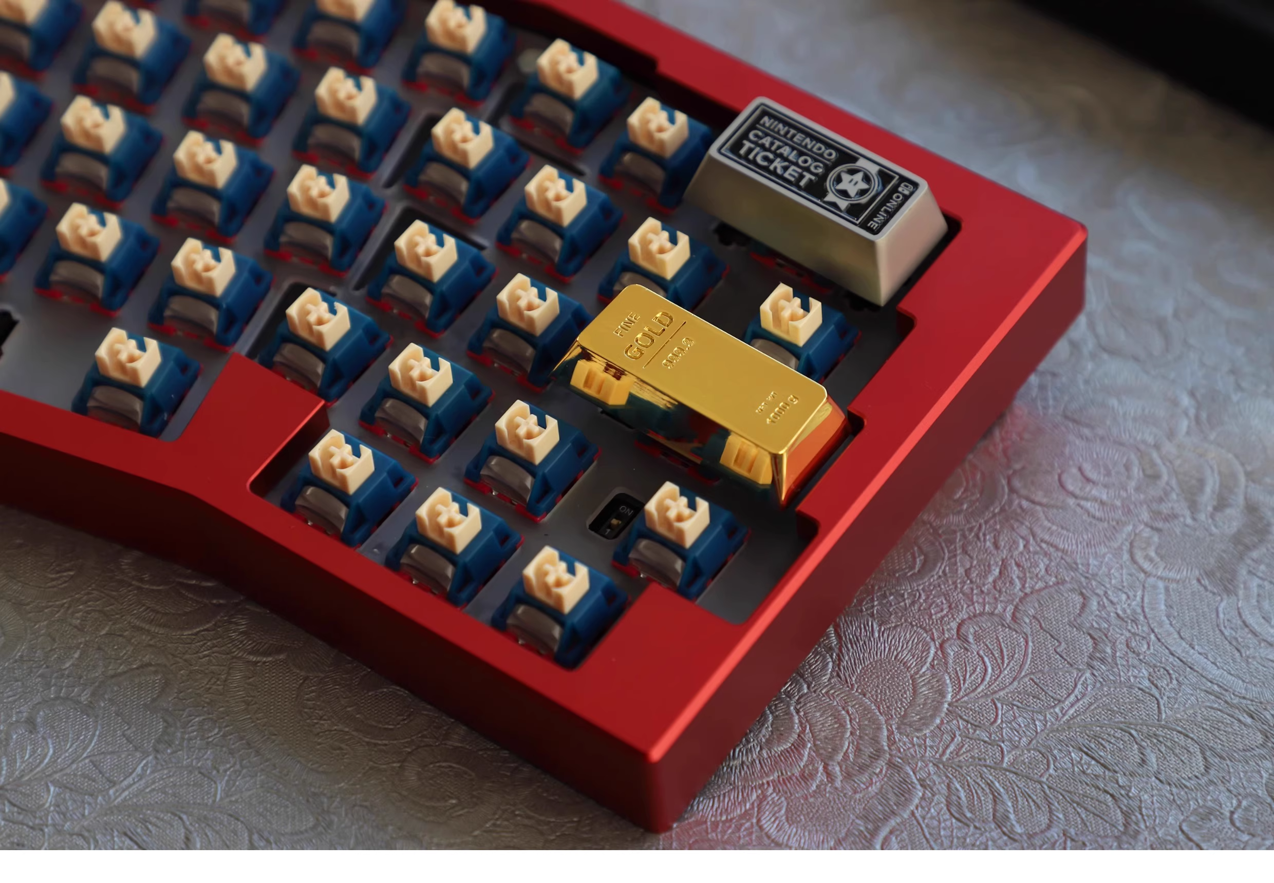 Gold Bar Enter Keycap | Cherry Profile R2 | Zinc Alloy Keycap