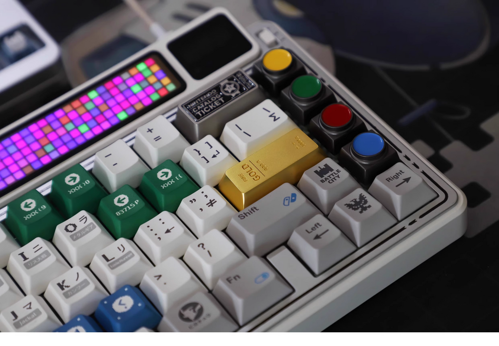 Gold Bar Enter Keycap | Cherry Profile R2 | Zinc Alloy Keycap