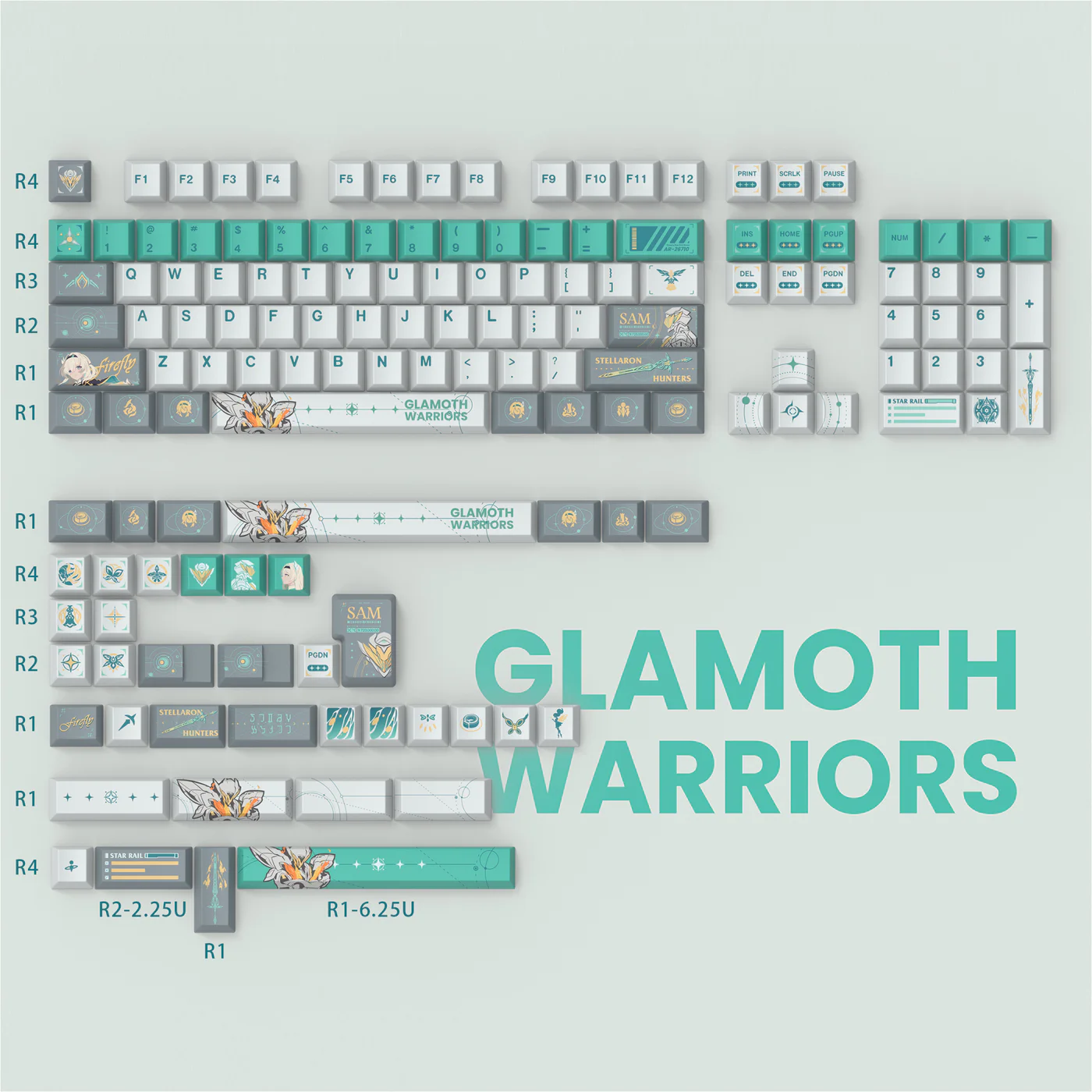 Sam Firefly | Cherry Profile | PBT Keycap Set