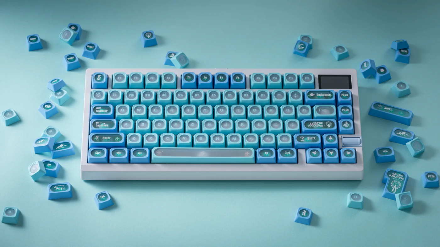 Arctic Paradise | Cherry Profile | PBT+PC Keycap Set