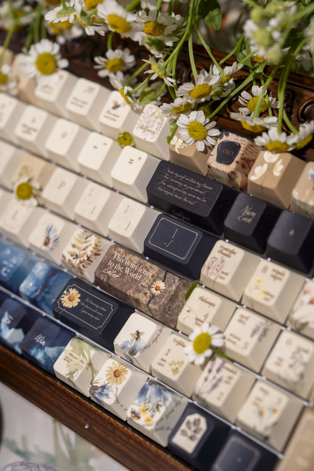 Emily Dickinson – Secret Garden | Cherry Profile | PBT+PC Keycap Set