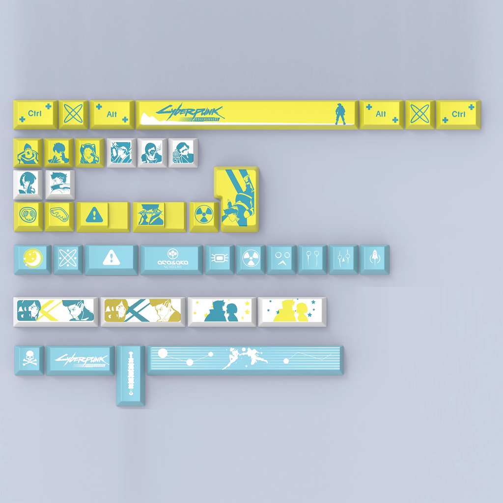Cyberpunk: Edgerunners | Cherry Profile | PBT Keycap Set