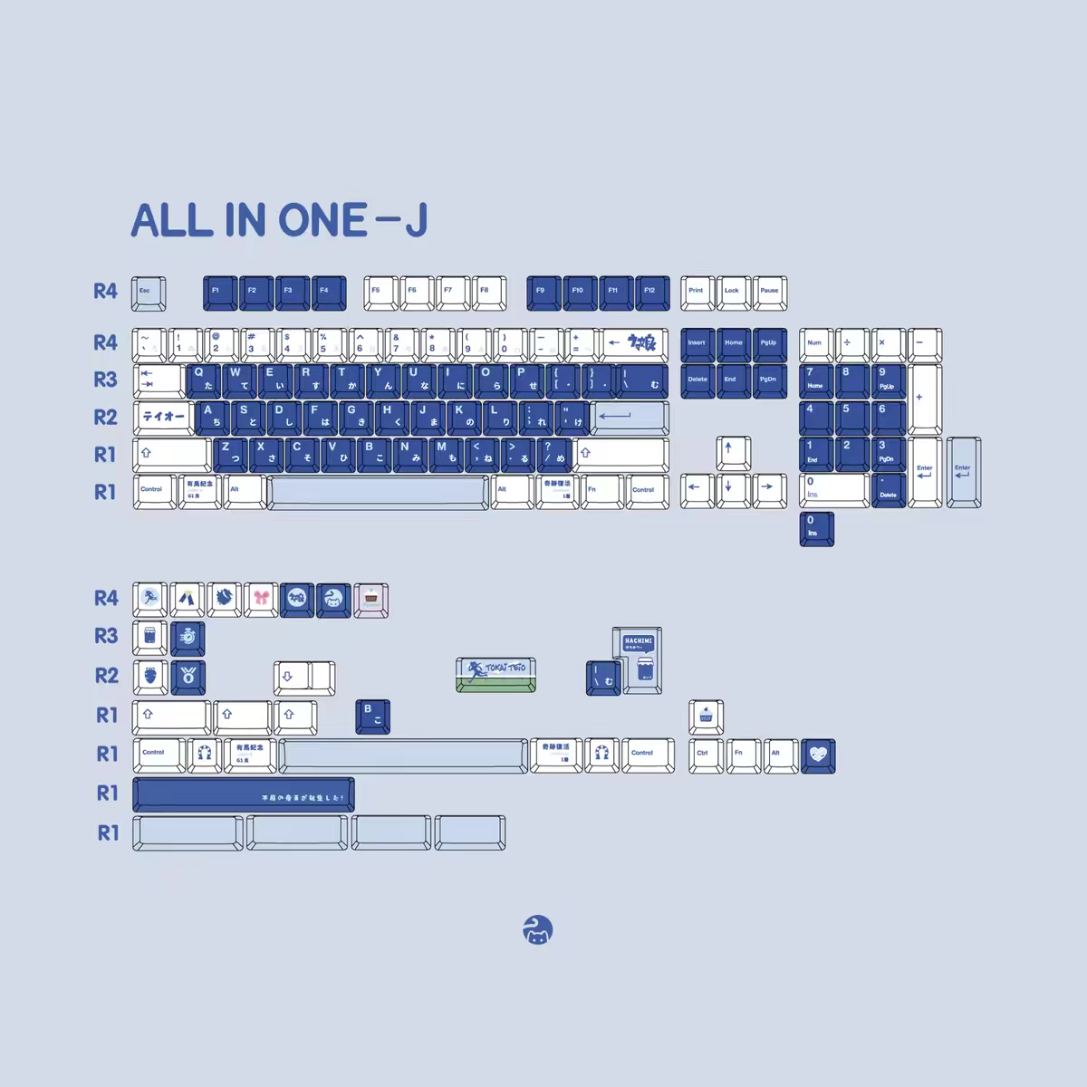 Uma Musume – Tokai Teio | Cherry Profile | PBT Keycap Set