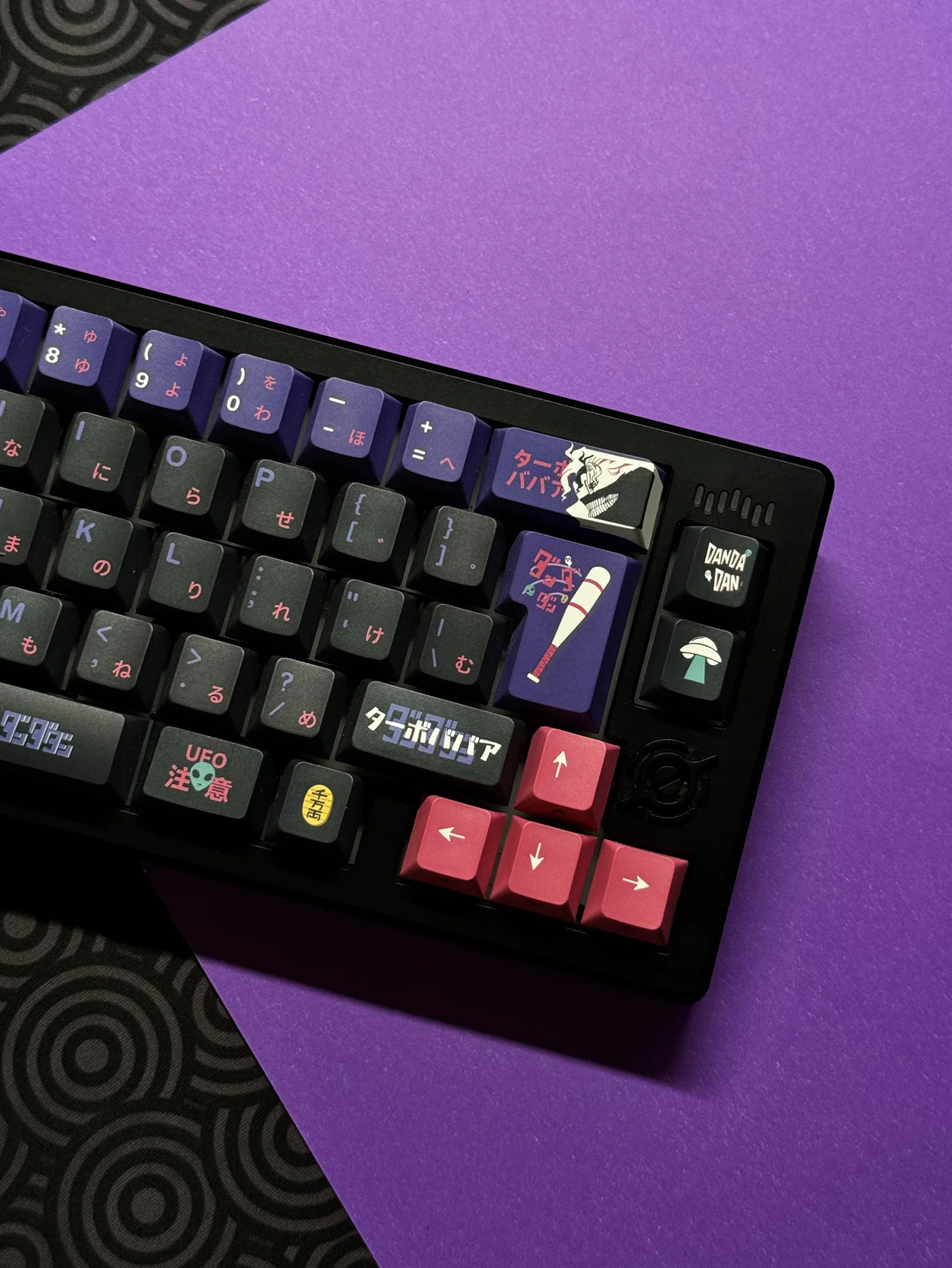 DANDADAN | Cherry Profile | Custom Black PBT Keycap Set