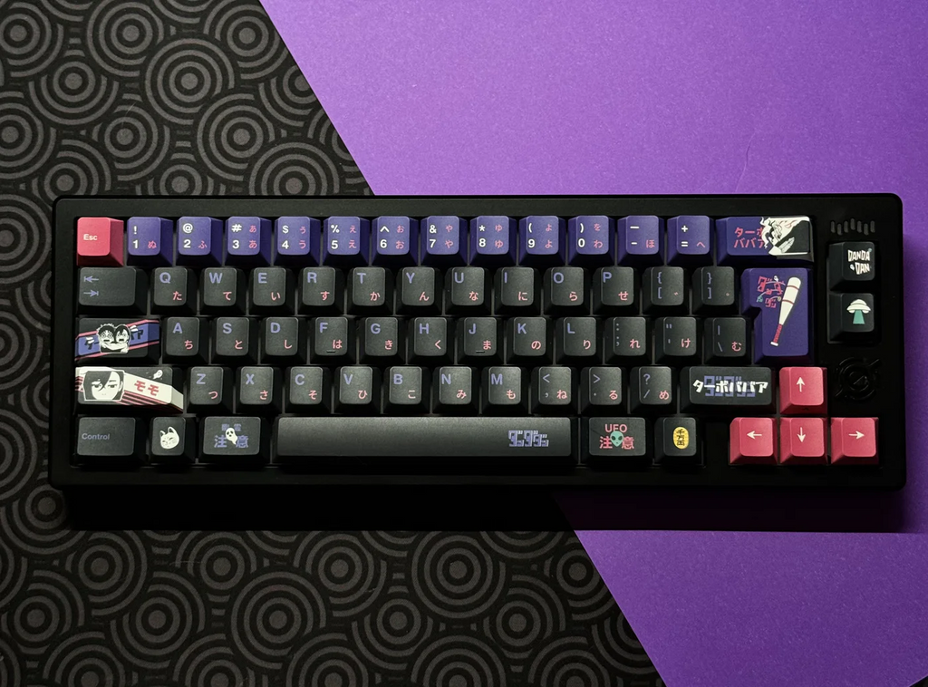 DANDADAN | Cherry Profile | Custom Black PBT Keycap Set