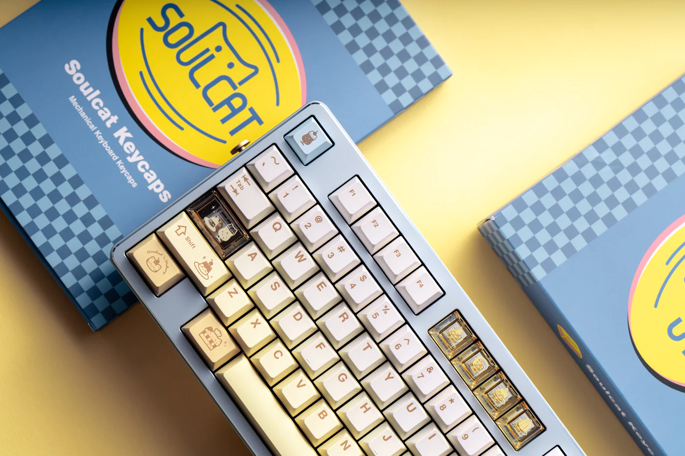 Bakery Cat | Cherry Profile | PBT+PC Keycap Set