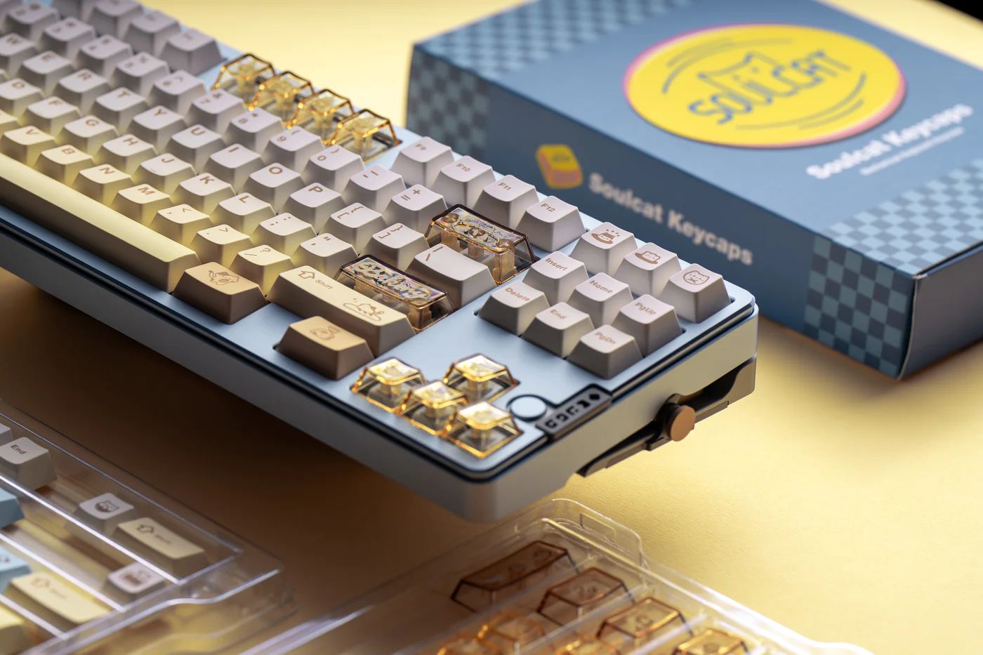 Bakery Cat | Cherry Profile | PBT+PC Keycap Set