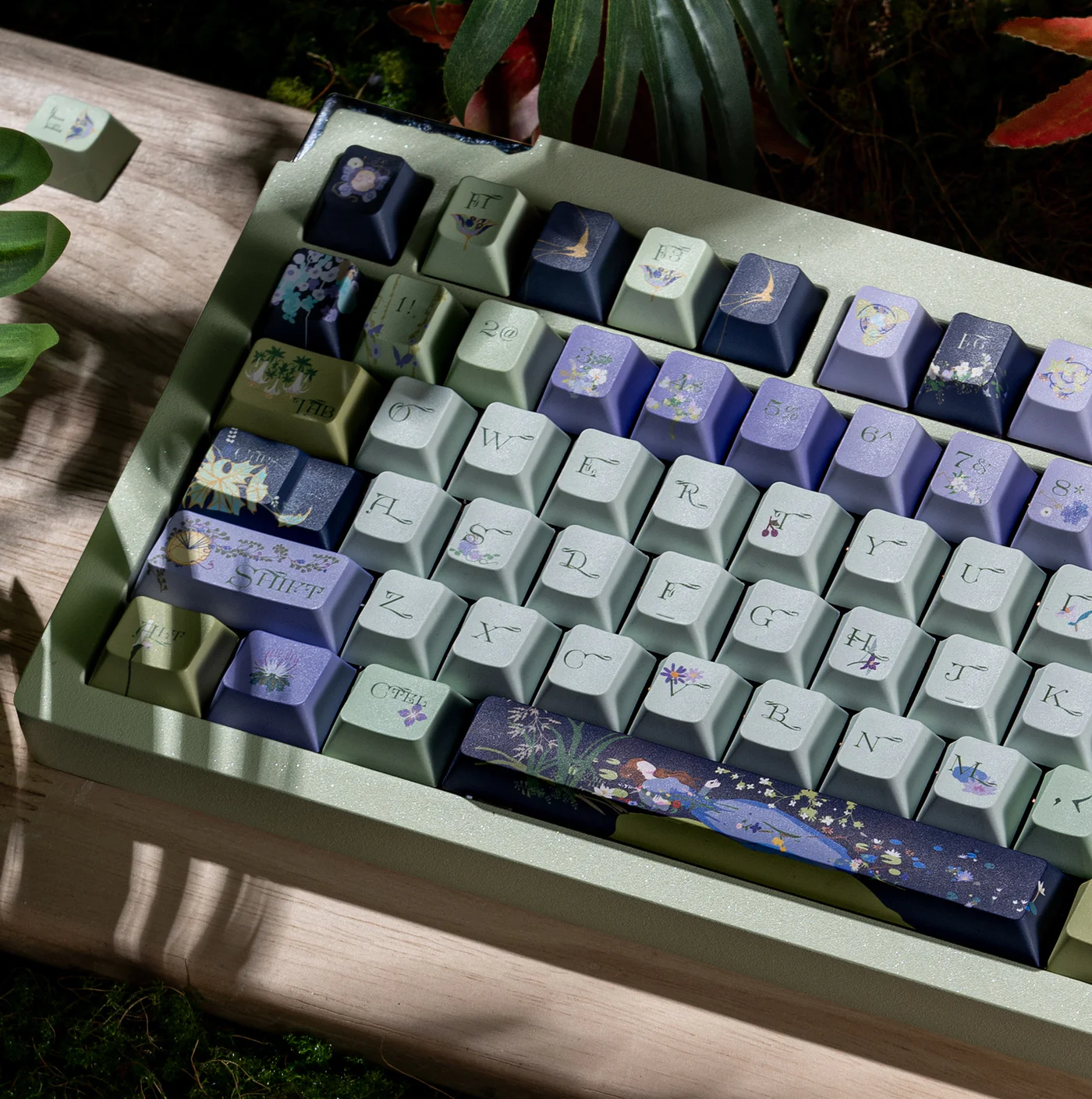 Ophelia in Water | Cherry / SOA Profile | PBT Keycap Set