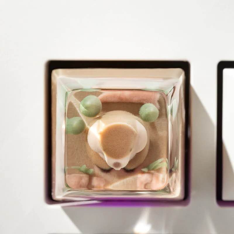 Screaming Groundhog | Cherry Profile R4 | Resin Keycap